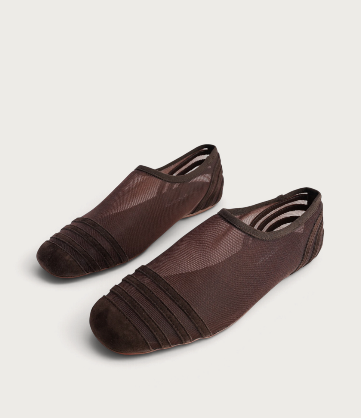 Valeska Choc Suede/ Mesh Flats