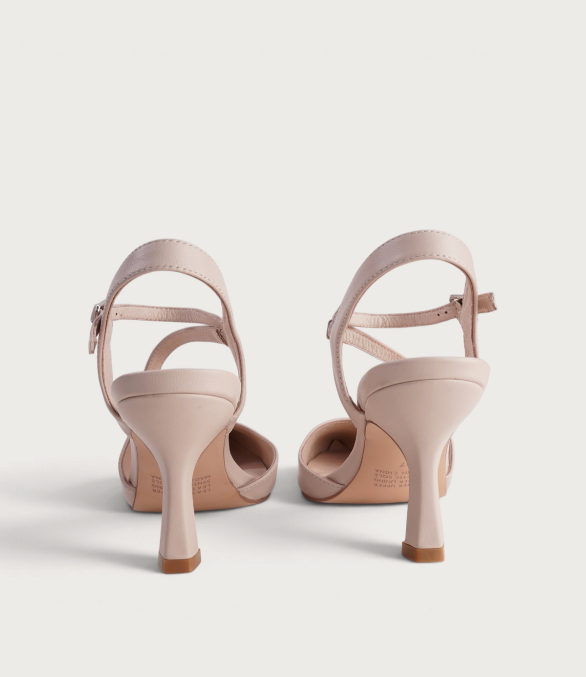 Lukka Nude Leather Heels