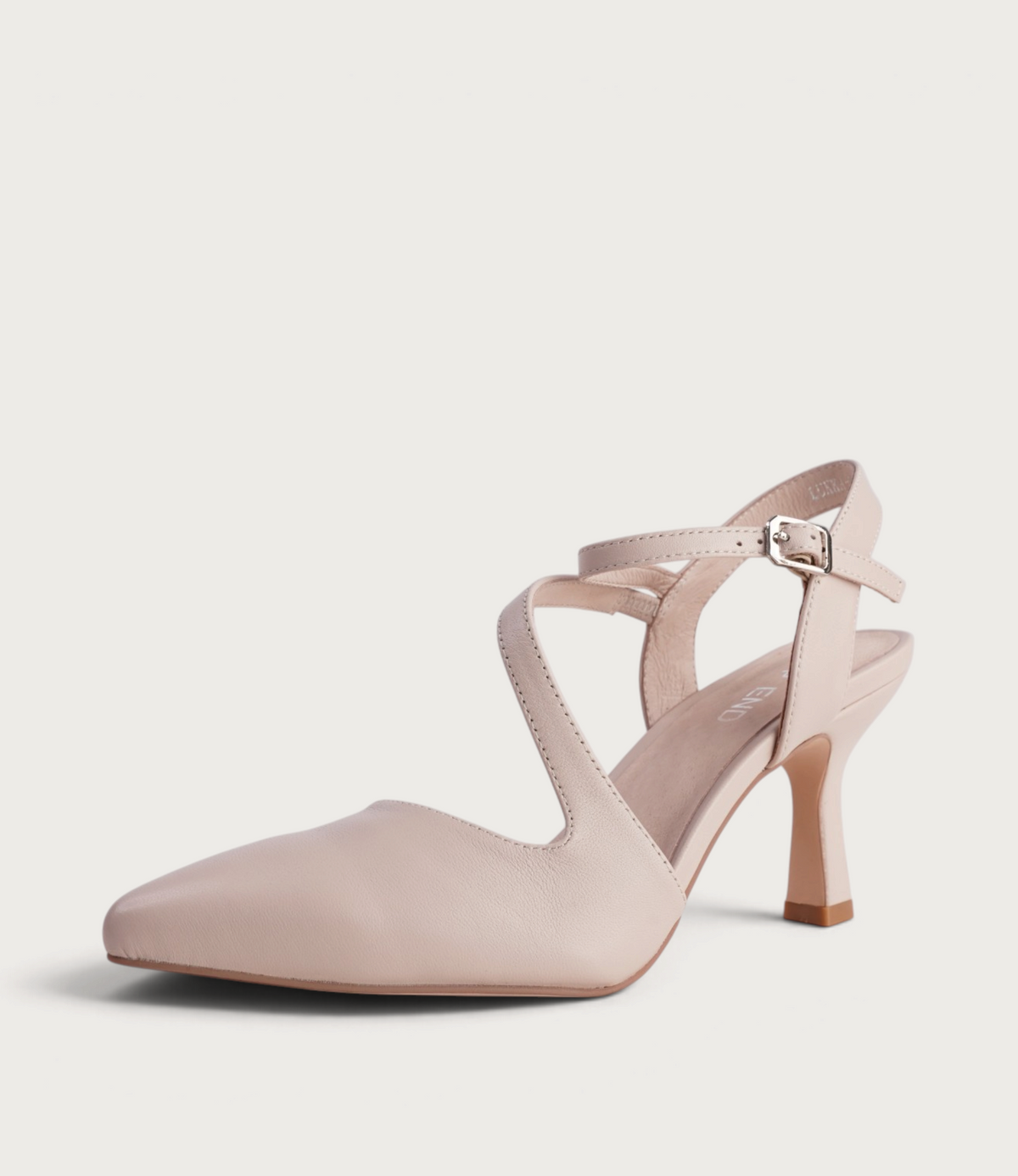 Lukka Nude Leather Heels