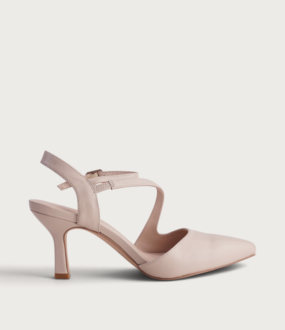 Lukka Nude Leather Heels