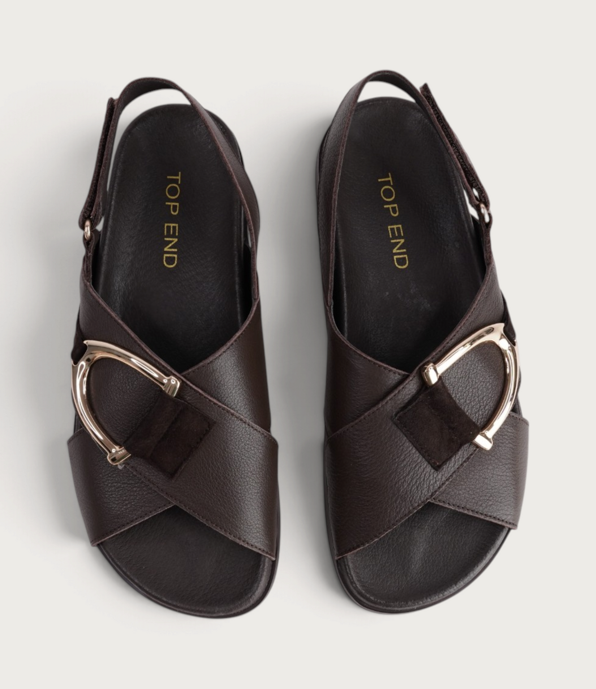 Rupa Choc Leather/ Suede Sandals