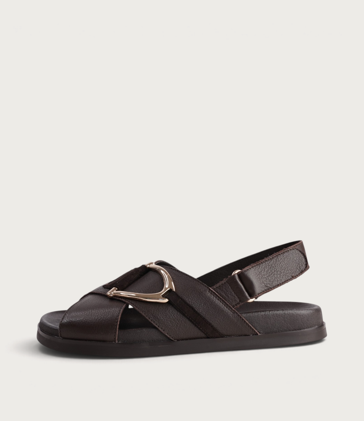 Rupa Choc Leather/ Suede Sandals