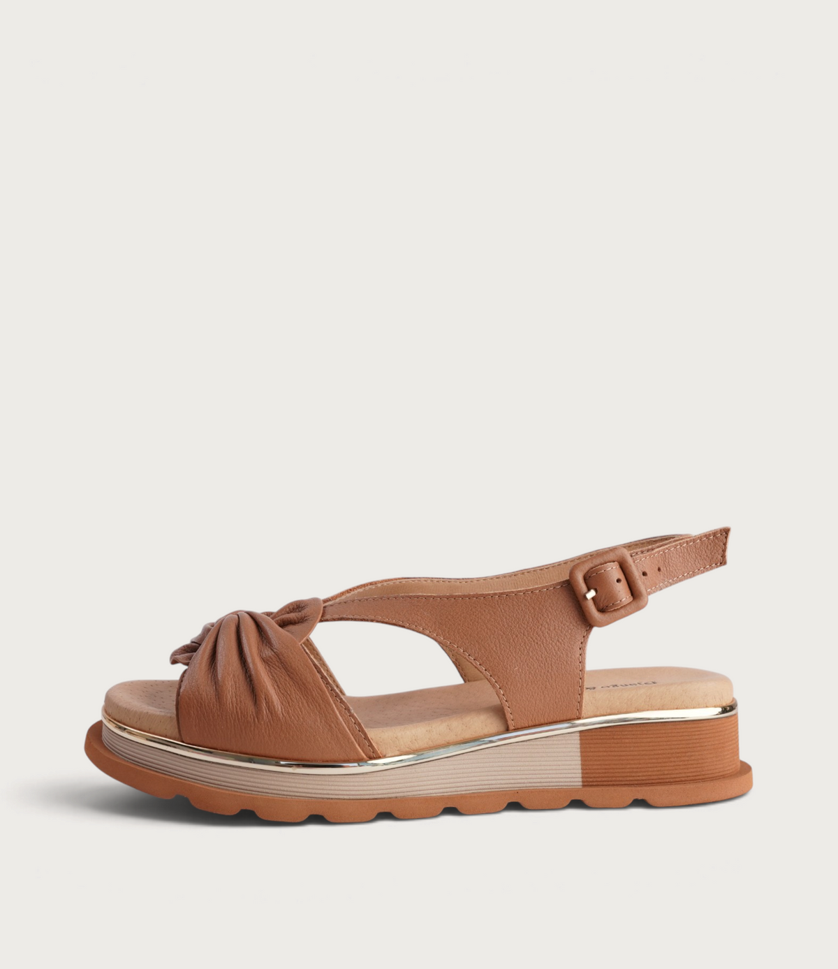 Cance Dark Tan Leather Sandals