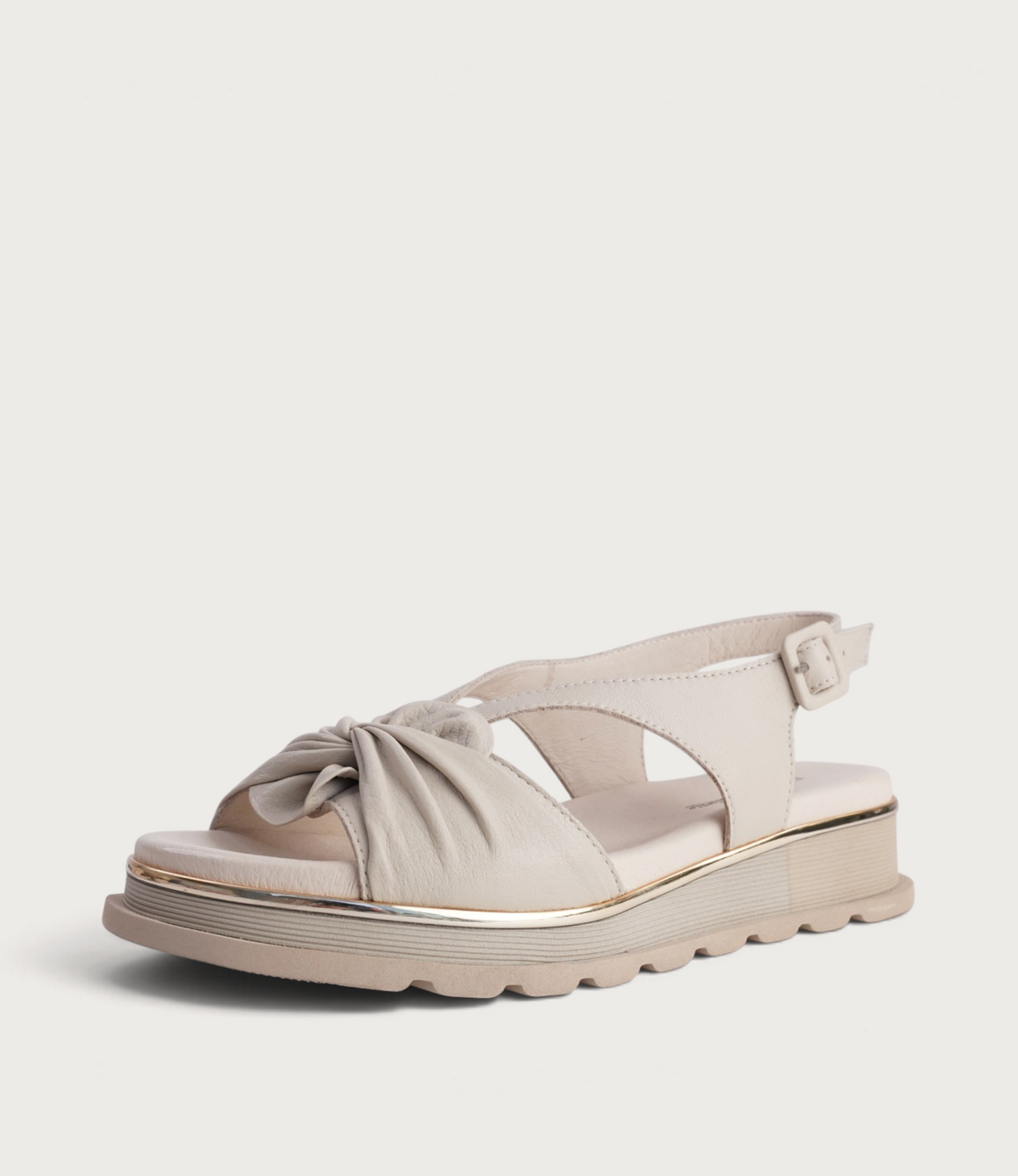 Cance Almond Leather Sandals