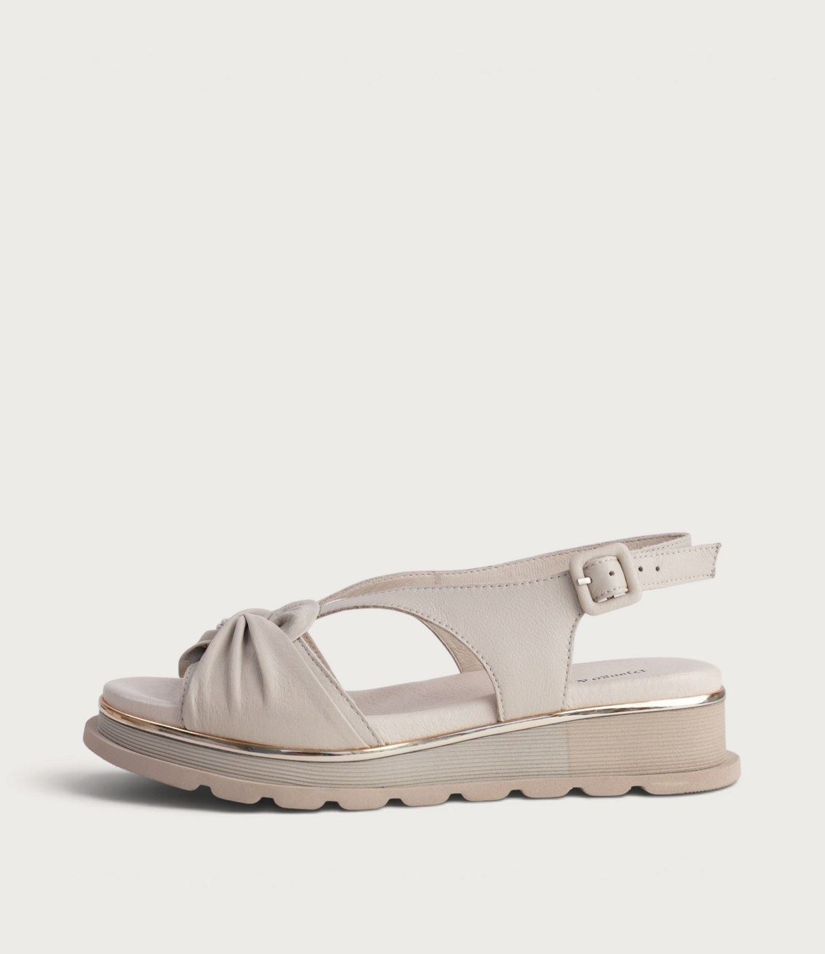 Cance Almond Leather Sandals