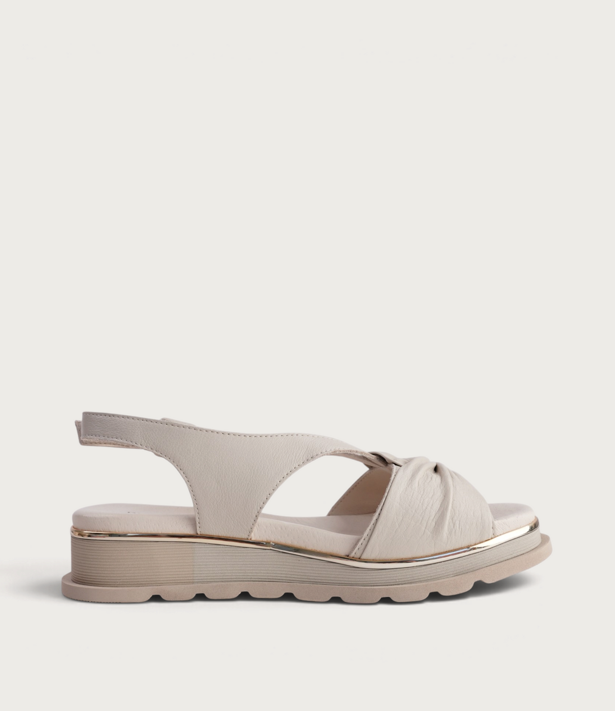 Cance Almond Leather Sandals