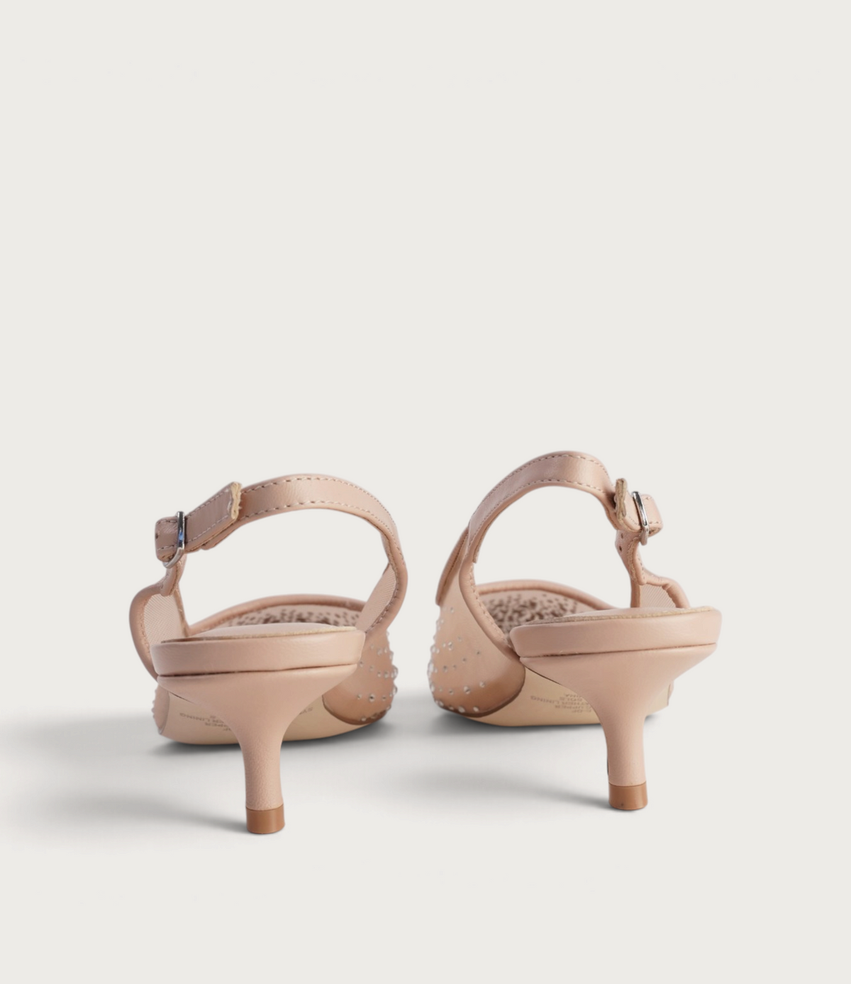 Quille Nude Mesh/ Nude Jewels Heels