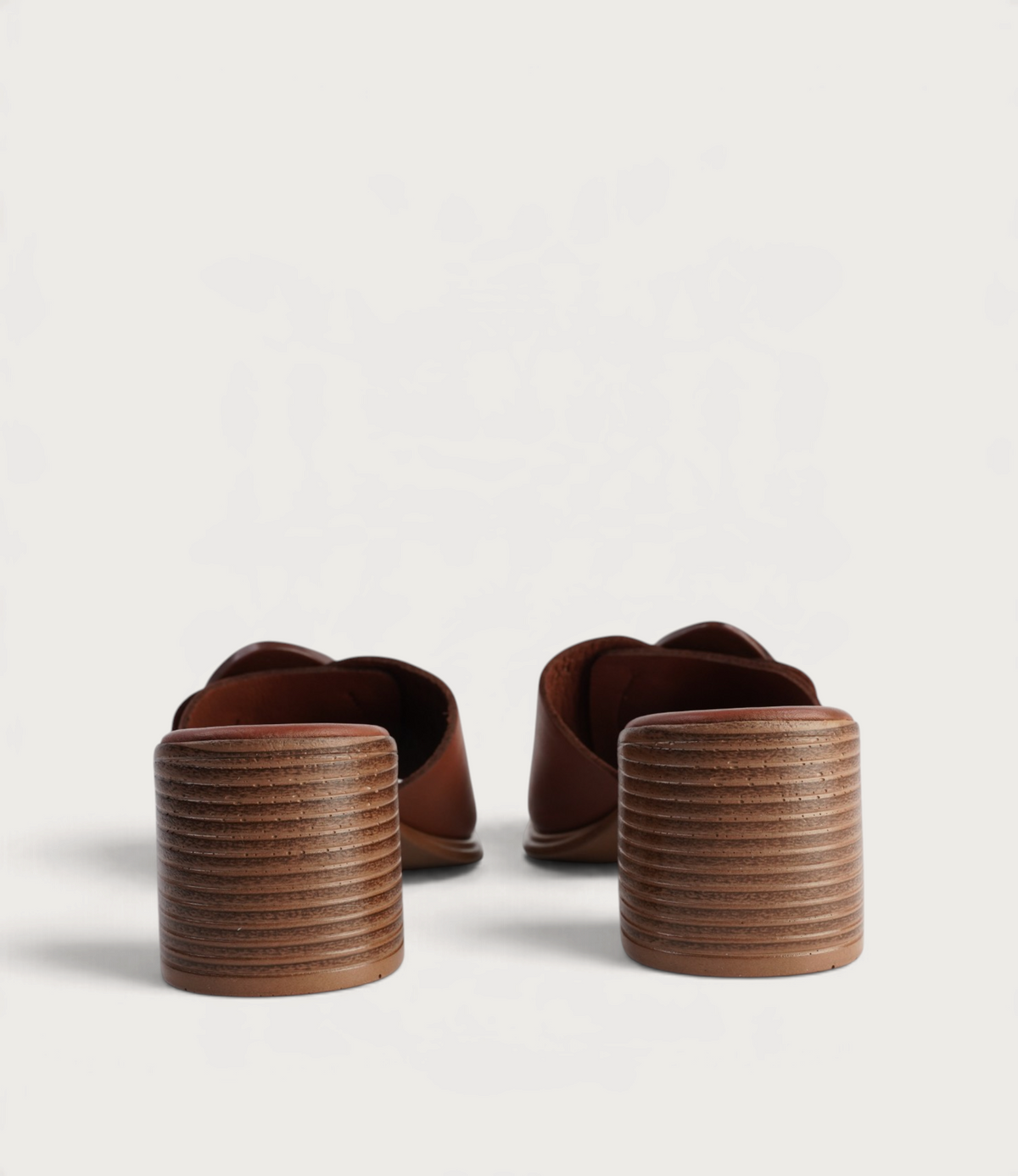 Panton Chestnut Leather Heels