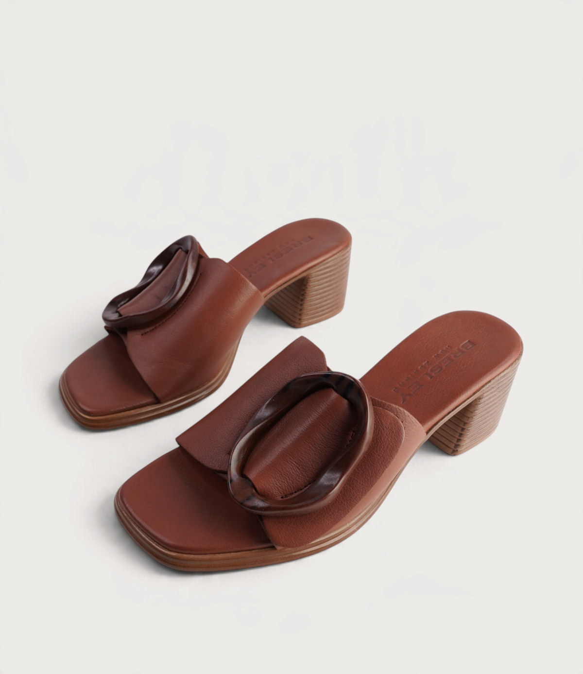 Panton Chestnut Leather Heels