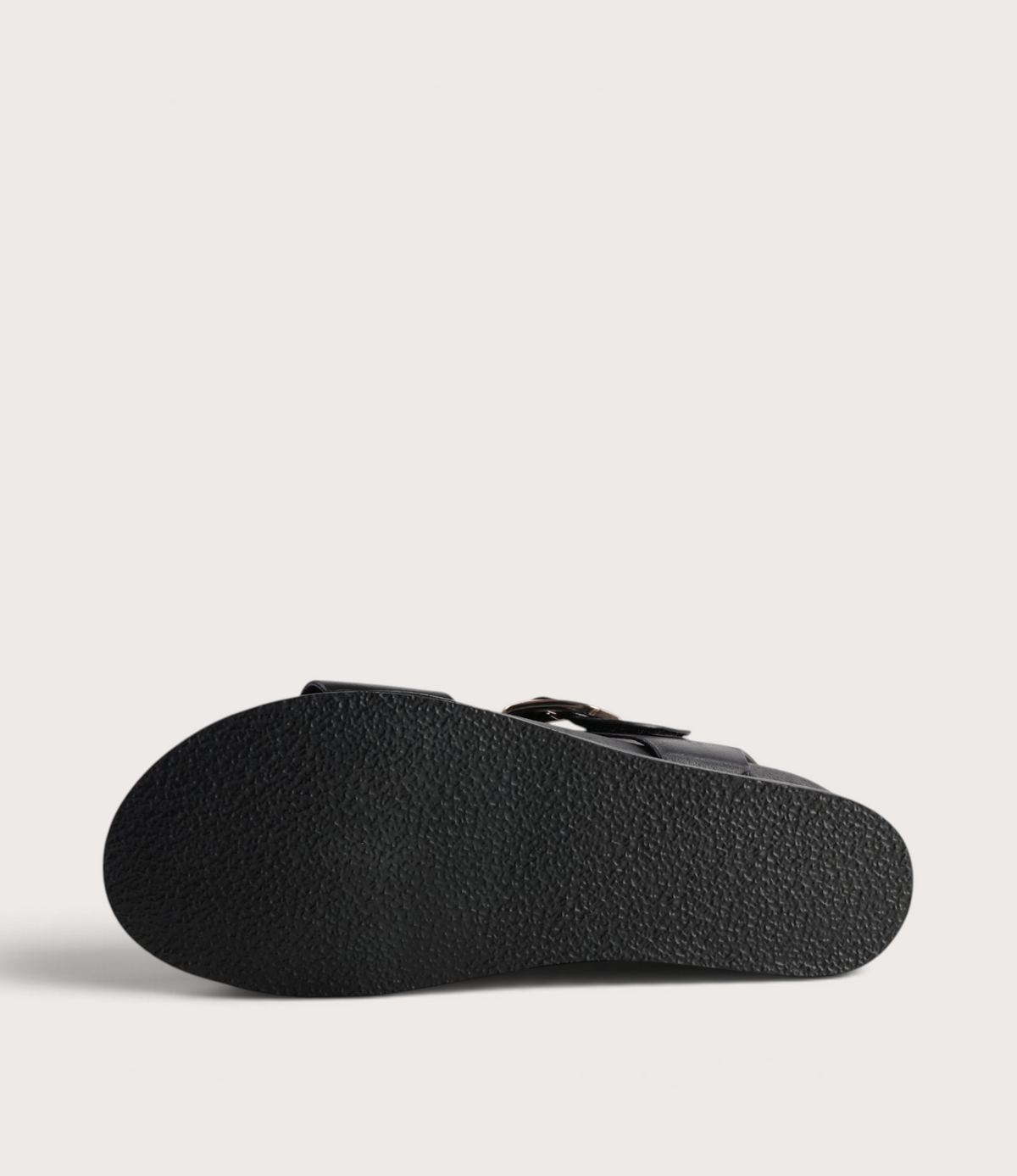 Flared Black Leather Sandals - DJANGO AND JULIETTE | Shouz