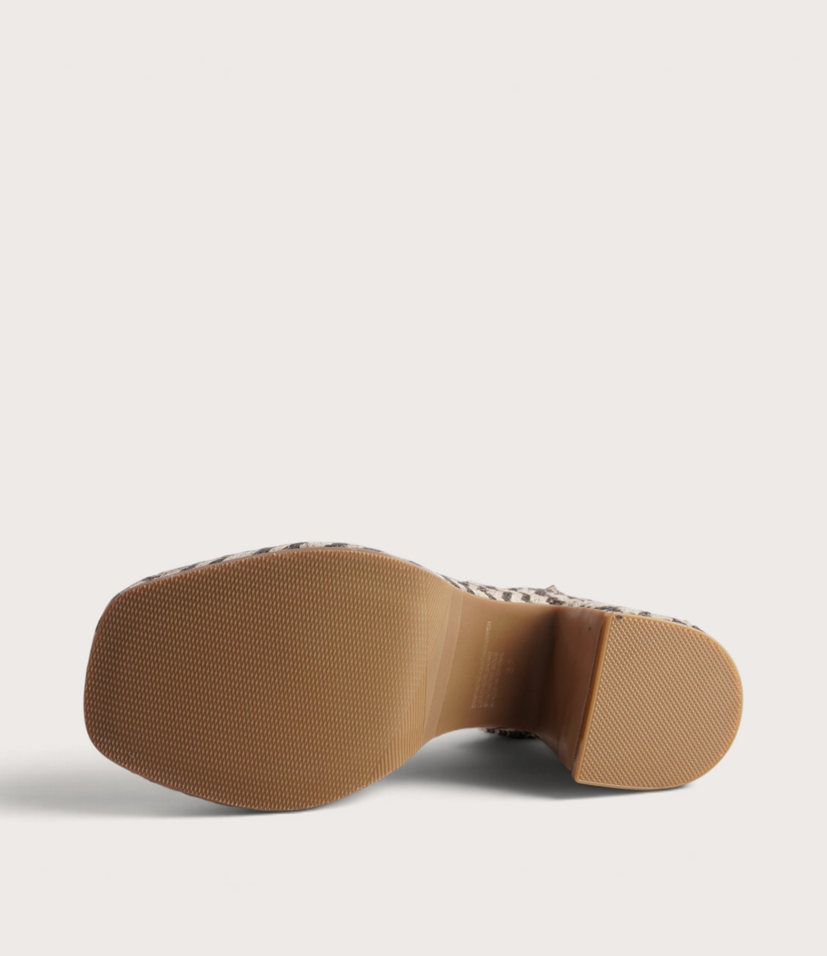 Maizy Choc & Natural Multi Raffia Heels - TOP END | Shouz