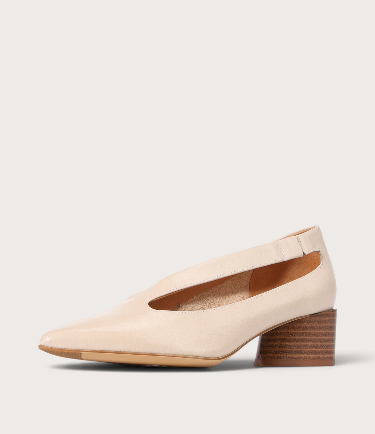 Hateya Birch Leather Heels