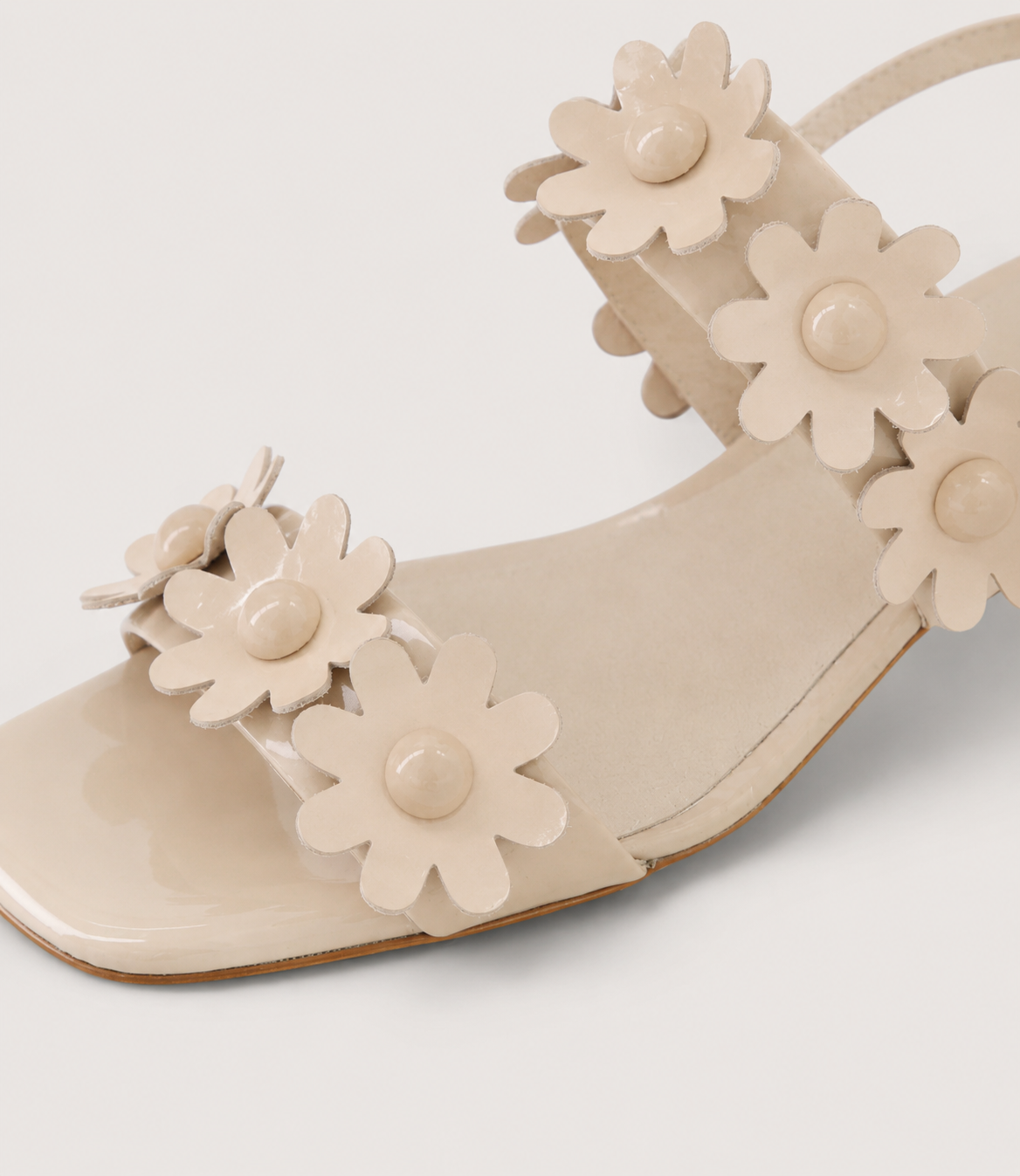 Hatsyl Nougat Patent Heels