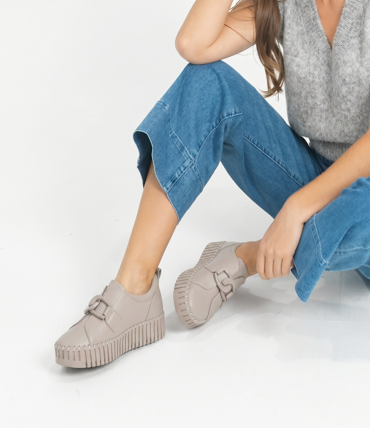 Breeza Almond Leather/ Almond Sole Sneakers