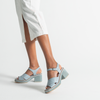 Pre-Order Jemi Denim Leather Heels