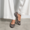 Erna Taupe Leather Ballet Flats