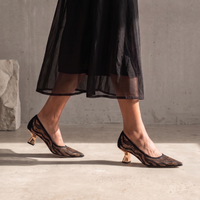 Lermany Black/ Bronze Multi Heels - DJANGO AND JULIETTE | Shouz