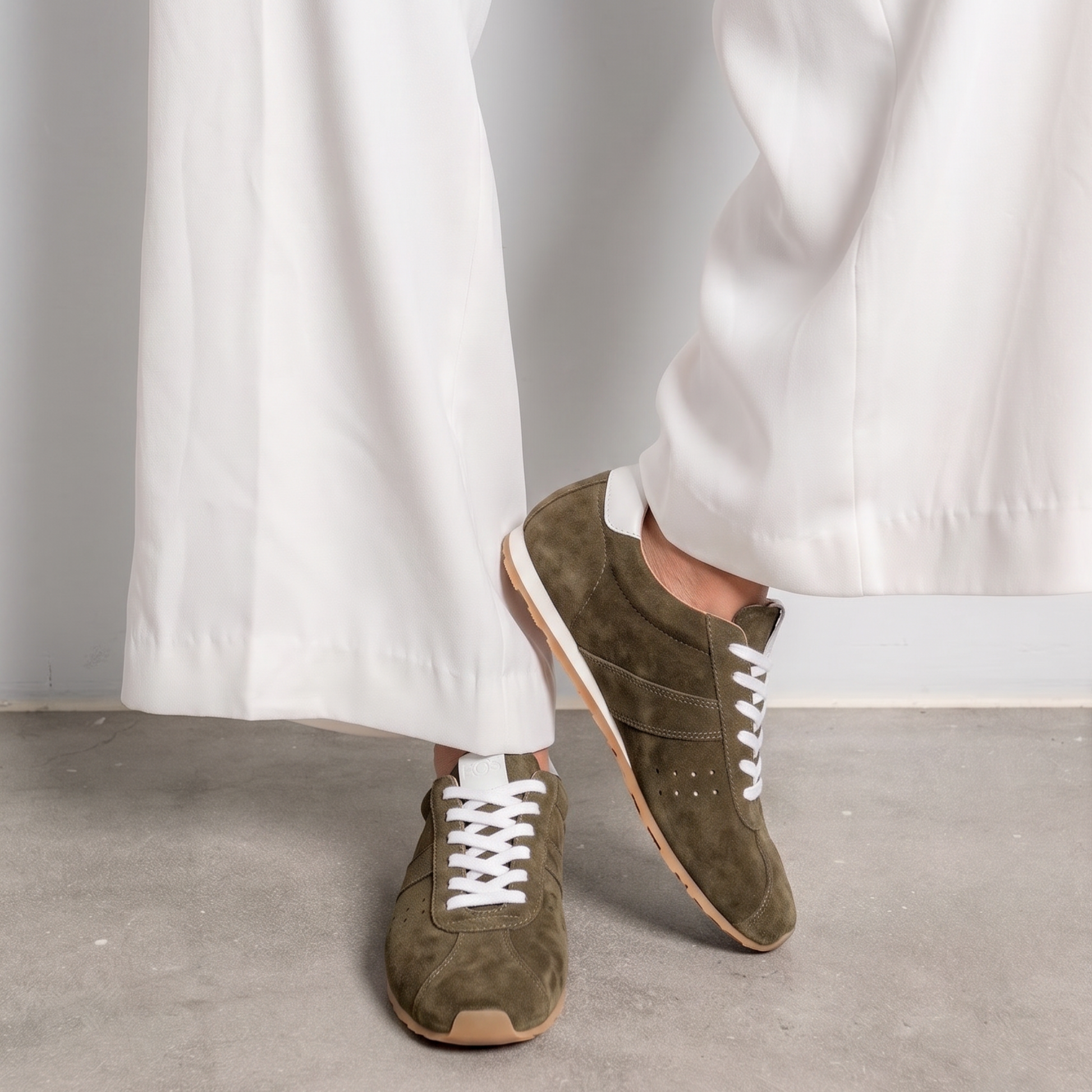 Jas Olive Suede Sneakers - EOS FOOTWEAR | Shouz