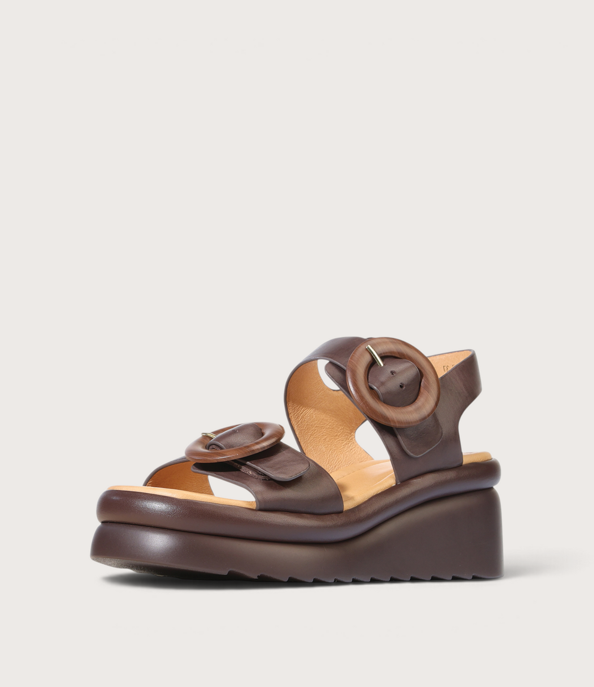 Menorcas Chestnut Leather Wedges