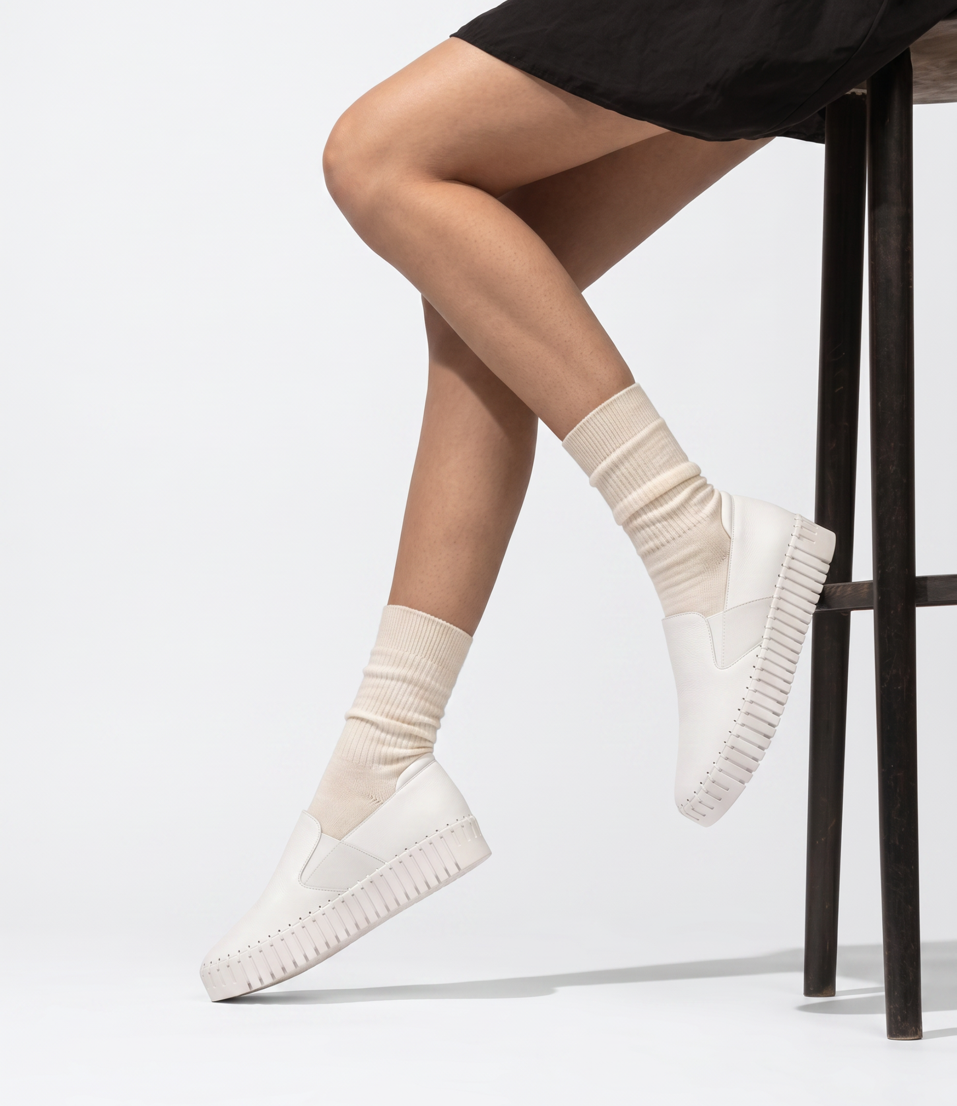 Becca White Leather Sneakers
