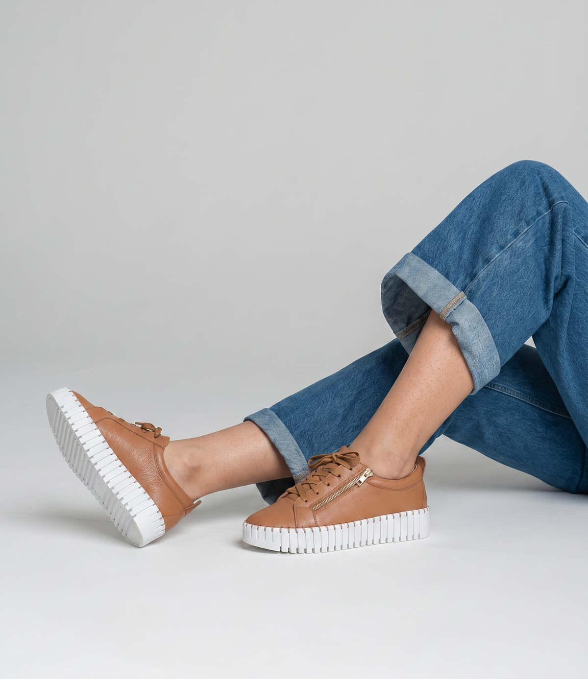 Bump Scotch Leather Sneakers