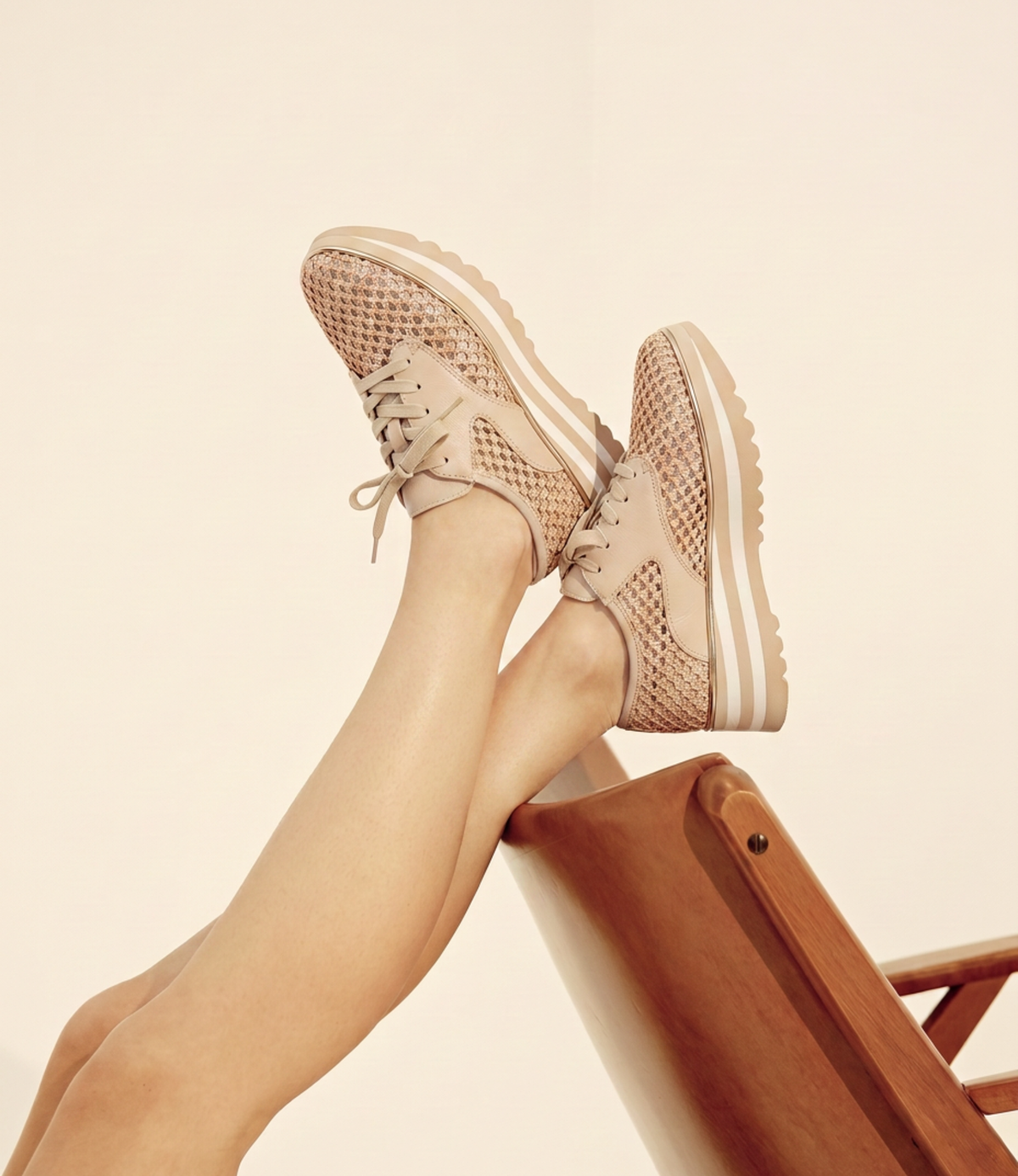Endos Natural Raffia Sneakers