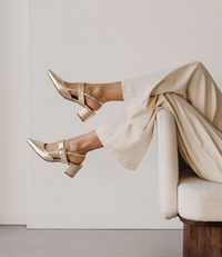 Asten Platino Leather Heels