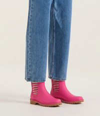 Laurina Fuschia Stripe Gumboots