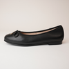 Picture Black Leather Ballet Flats