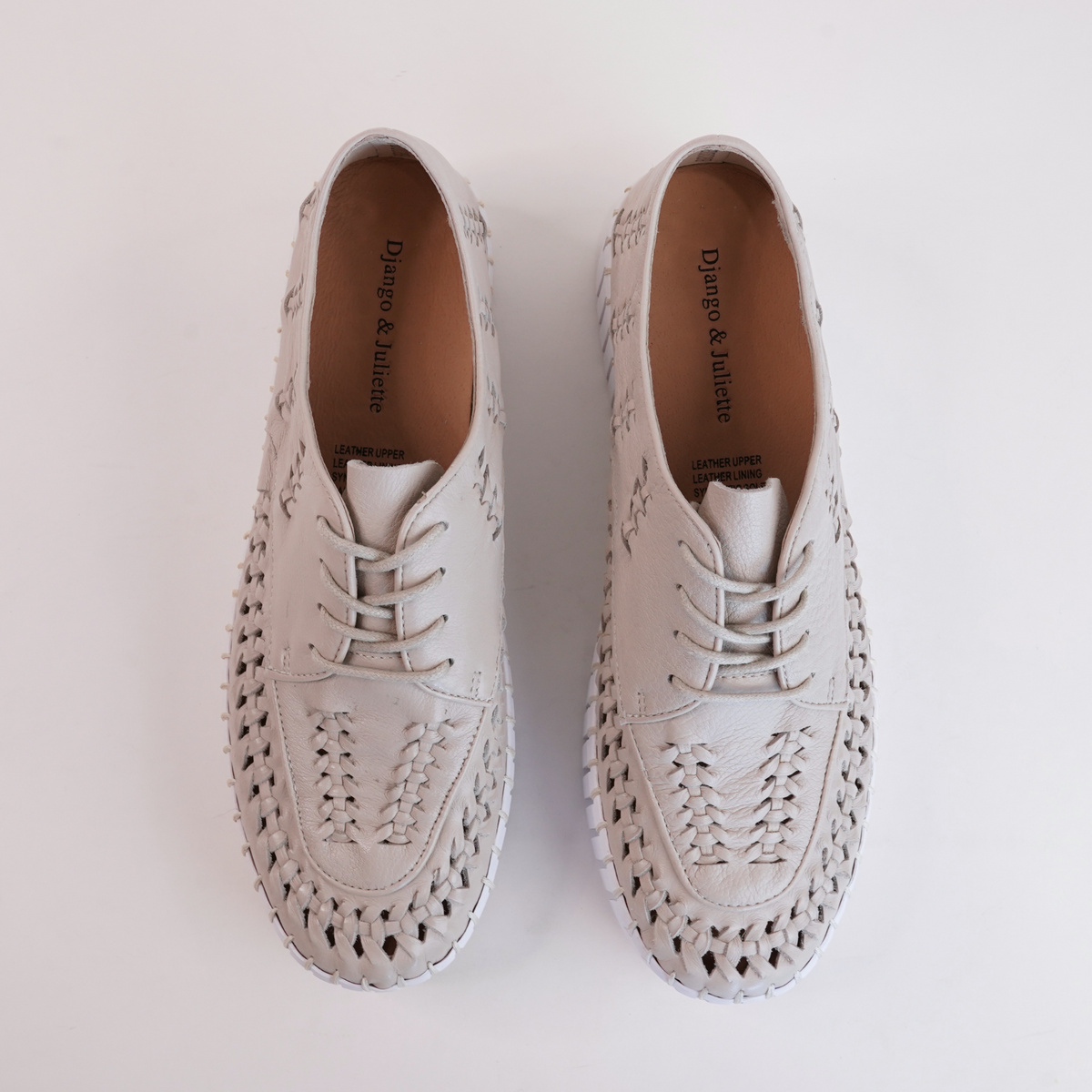 Brodies Almond Leather Sneakers - DJANGO AND JULIETTE | Shouz