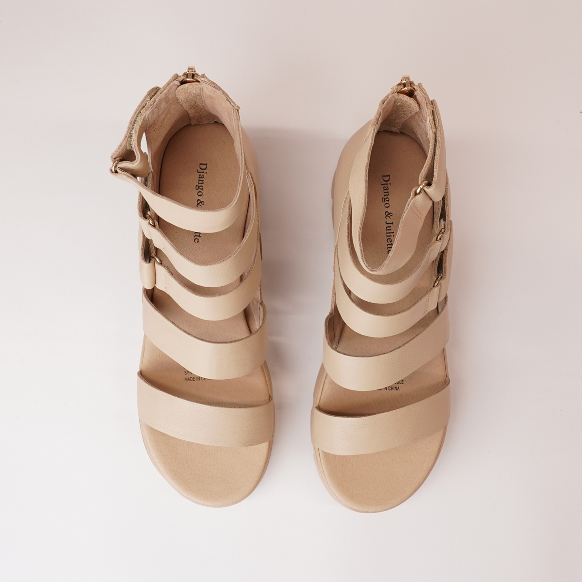 Raafe Camel Leather Sandals - DJANGO AND JULIETTE | Shouz