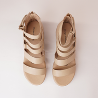 Raafe Camel Leather Sandals