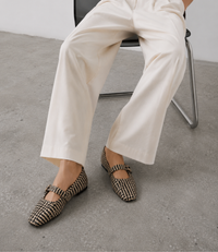 Santalum Black Ballet Flats