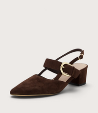 Asten Choc Suede Heels