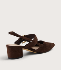 Asten Choc Suede Heels