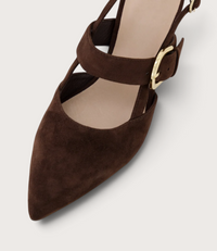 Asten Choc Suede Heels