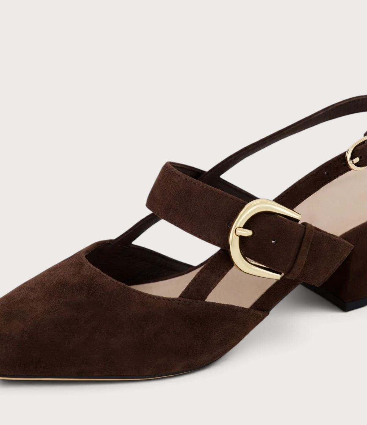 Asten Choc Suede Heels