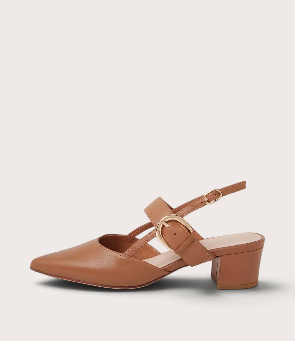 Asten Tan Leather Heels - TOP END | Shouz