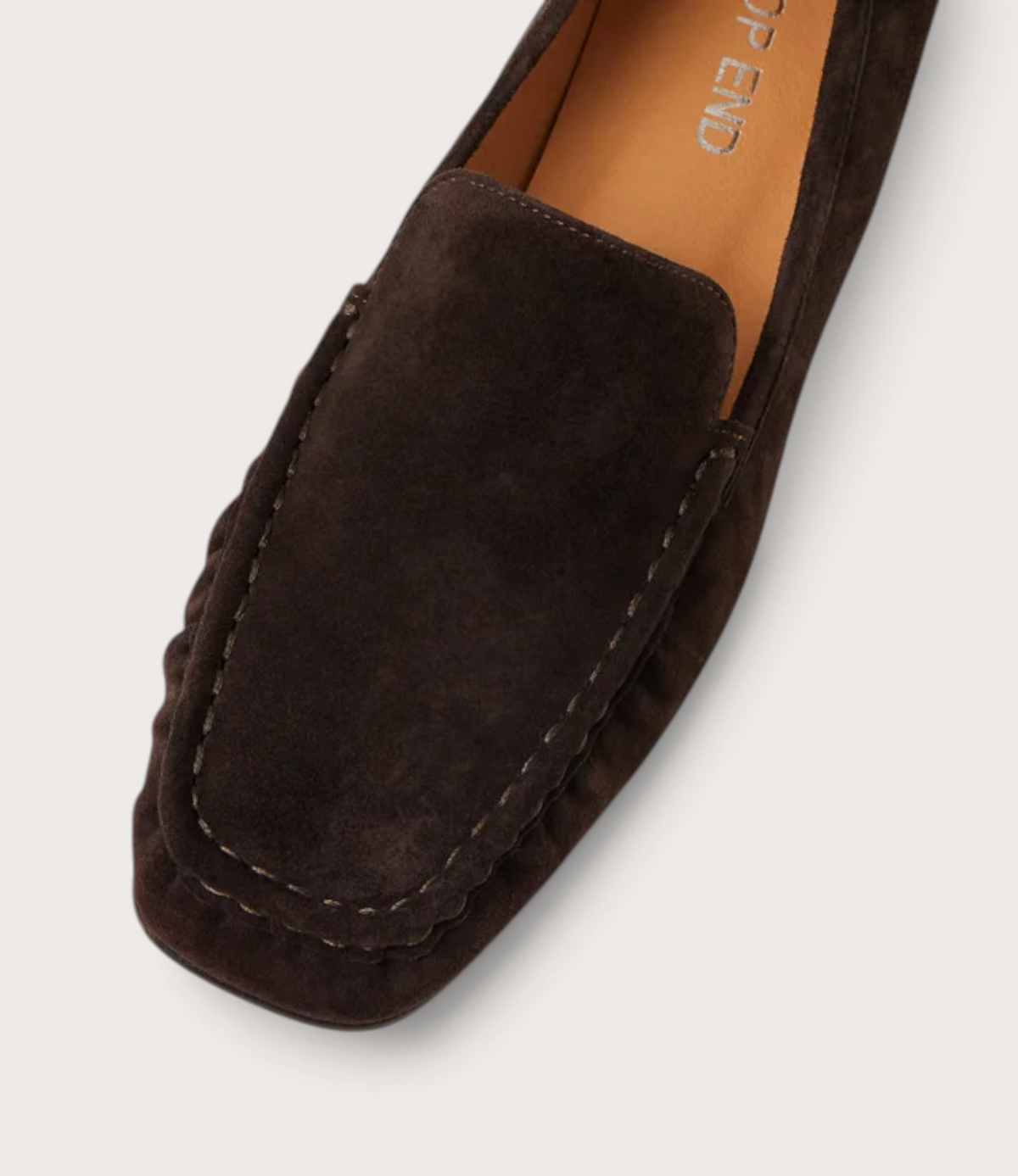 Polki Choc Suede Flats