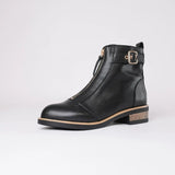 Dooley Black Leather Ankle Boots, BRESLEY - Shouz