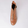 Dooley Brandy Leather Ankle Boots