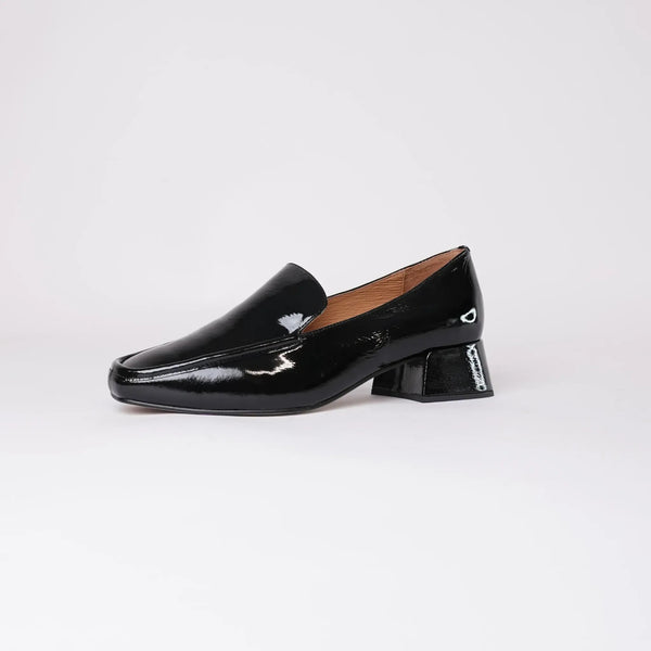 Rae Black Patent Leather Loafers