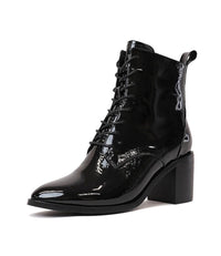 Song Black Patent Leather Boots, BRESLEY - Shouz
