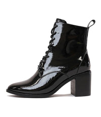 Song Black Patent Leather Boots, BRESLEY - Shouz