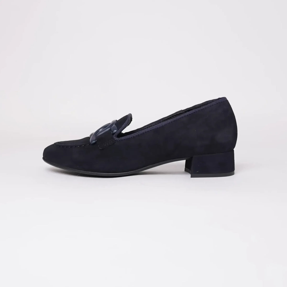 1405 Navy Suede Loafers