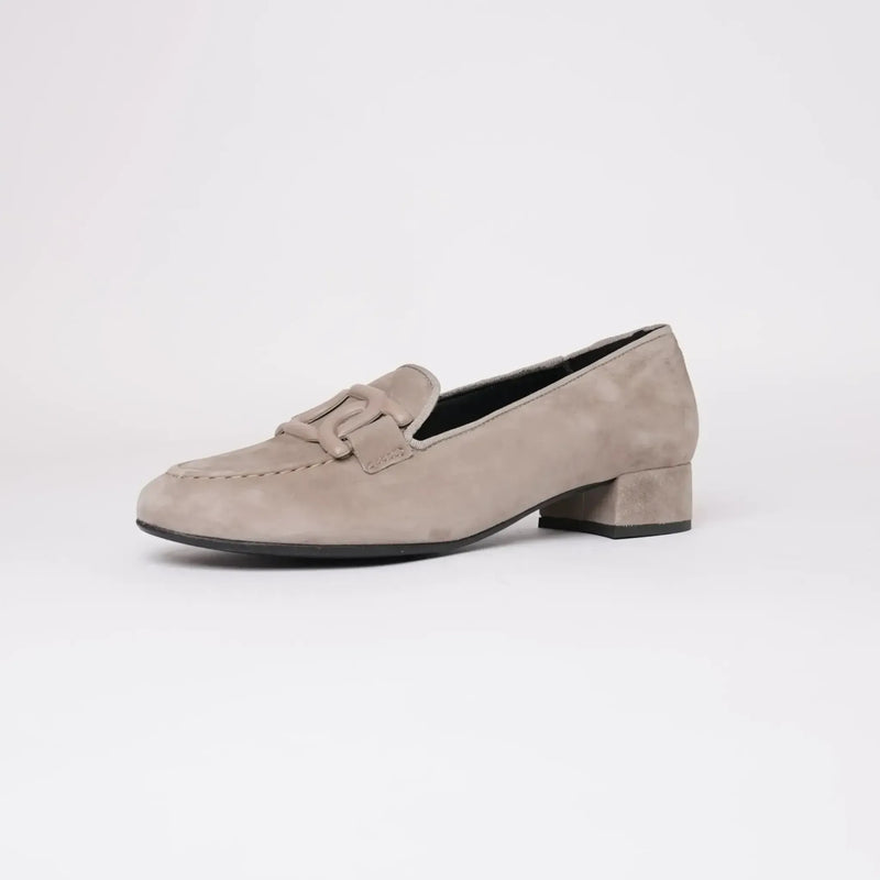 1405 Taupe Suede Loafers, D'CHICAS - Shouz