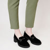 Zoey Black Suede Loafers