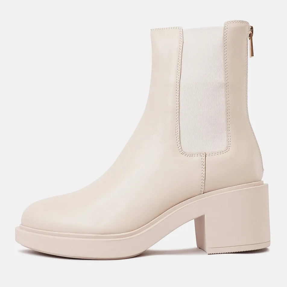 Ambrus Almond Leather Chelsea Boots