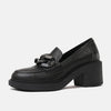 Arrigo Black Leather Loafers