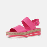 Atha Hot Pink Leather Sandals